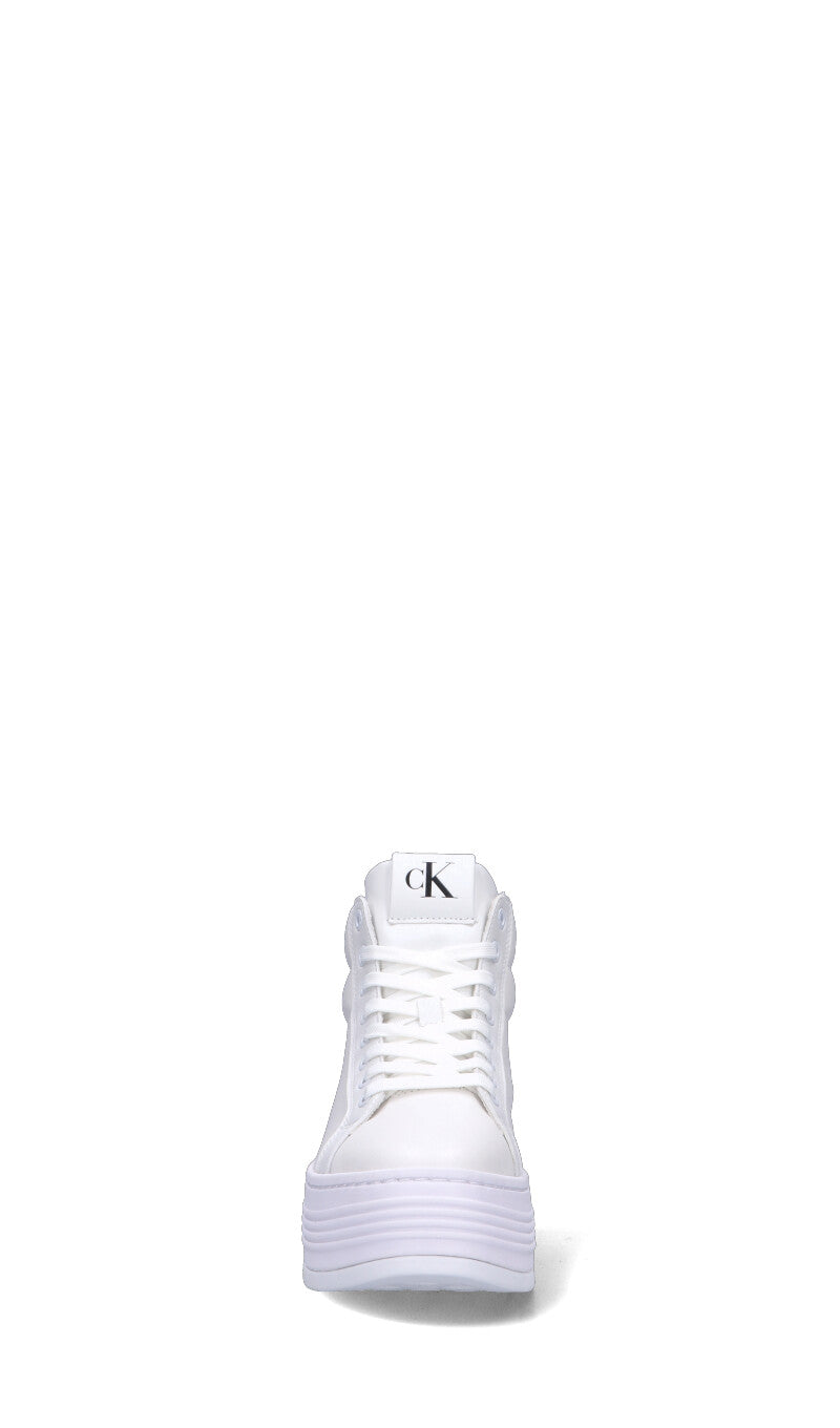 CALVIN KLEIN JEANS Polacco donna bianco in pelle