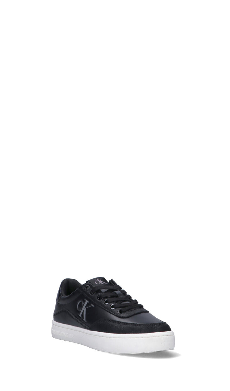 CALVIN KLEIN JEANS Sneaker donna nera in pelle