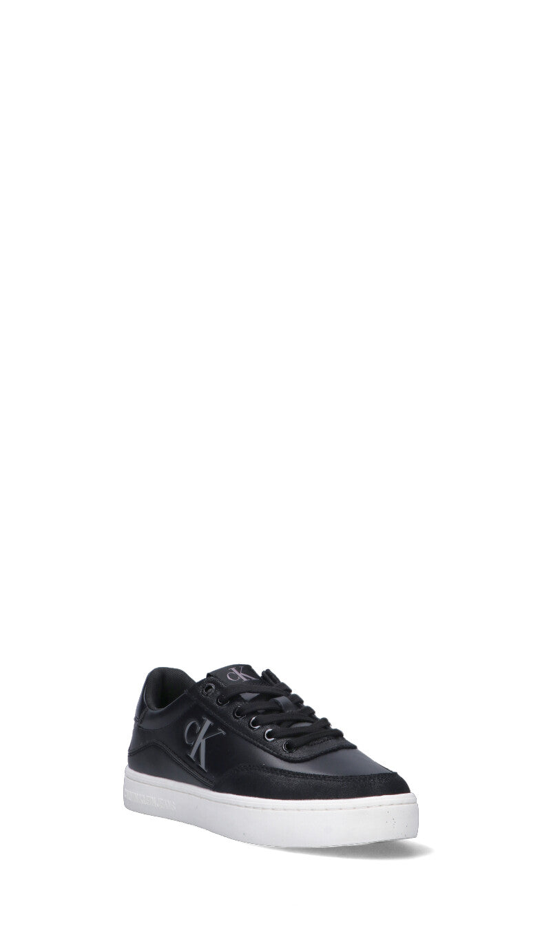 CALVIN KLEIN JEANS Sneaker donna nera in pelle