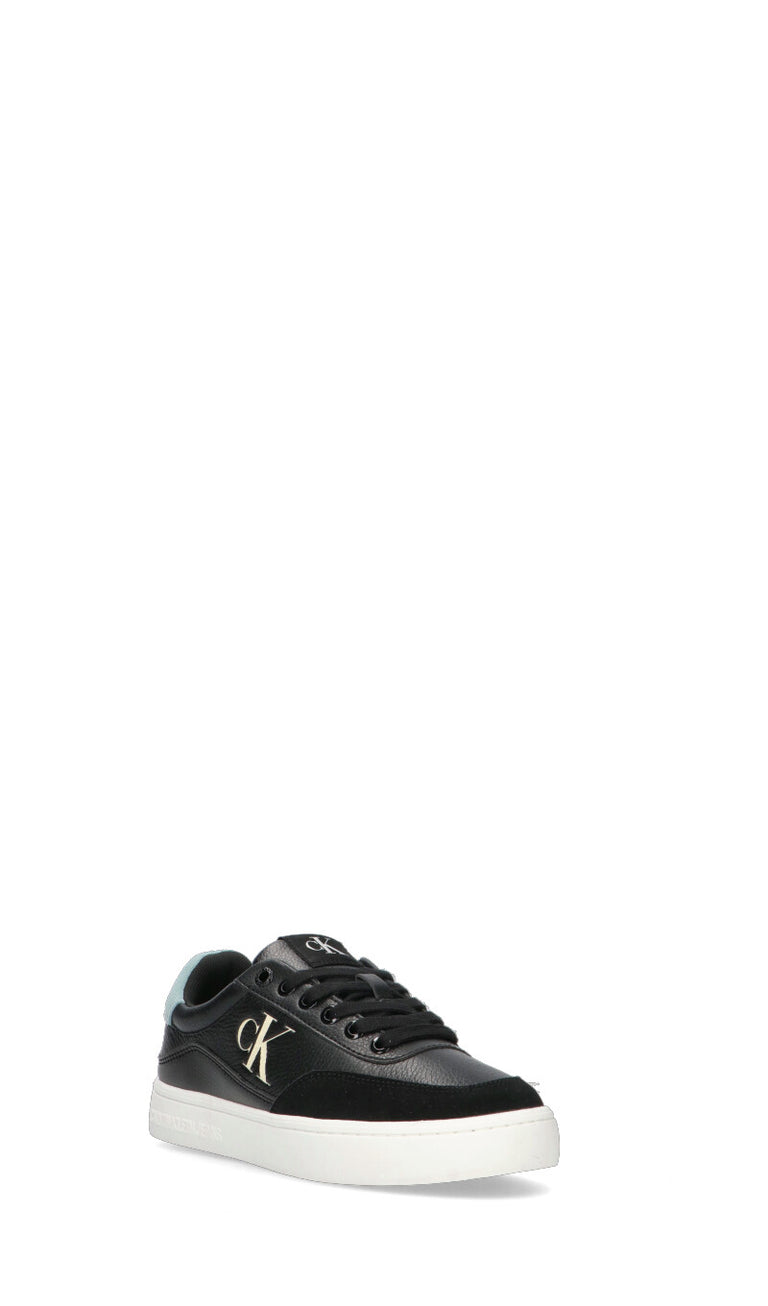CALVIN KLEIN JEANS Sneaker donna nera in pelle