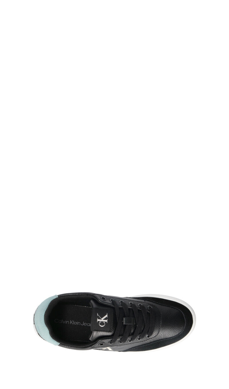 CALVIN KLEIN JEANS Sneaker donna nera in pelle