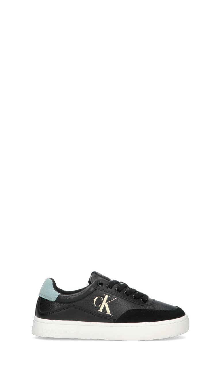 CALVIN KLEIN JEANS Sneaker donna nera in pelle