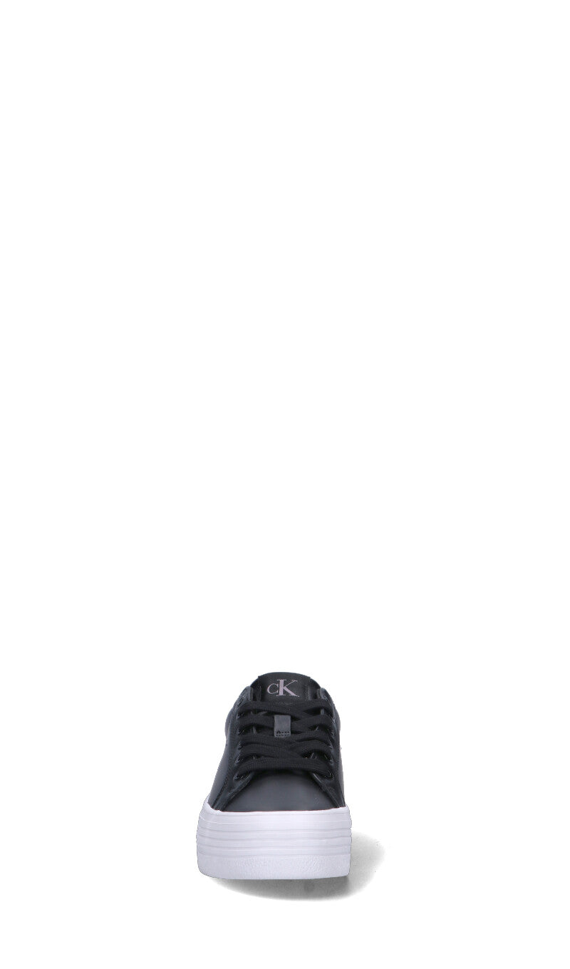 CALVIN KLEIN JEANS Sneaker donna nera in pelle