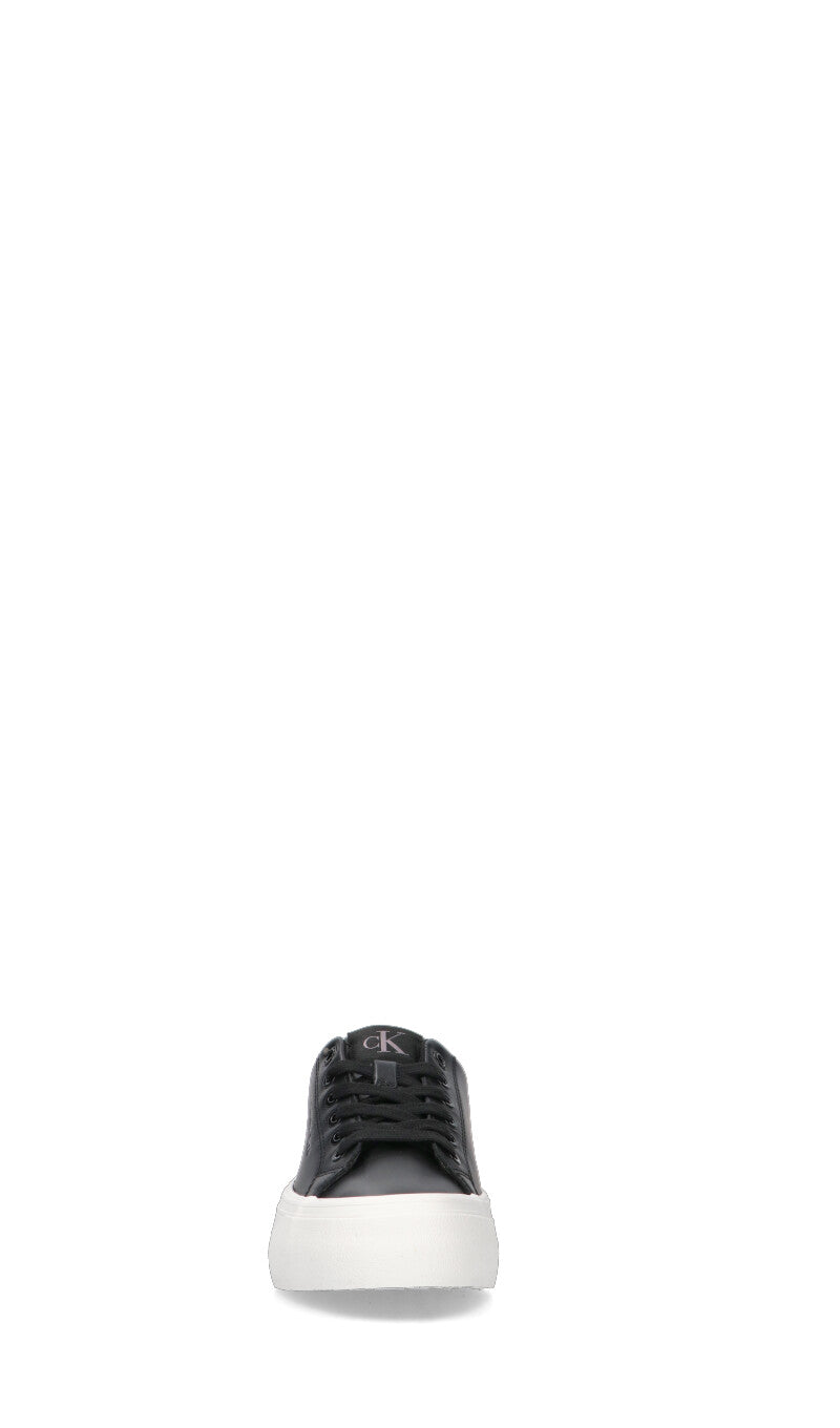 CALVIN KLEIN JEANS Sneaker donna nera in pelle