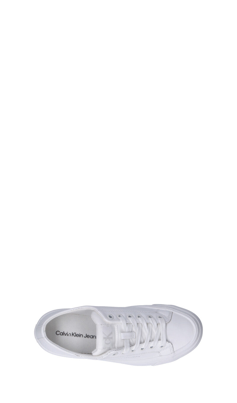 CALVIN KLEIN JEANS Sneaker uomo bianca in pelle