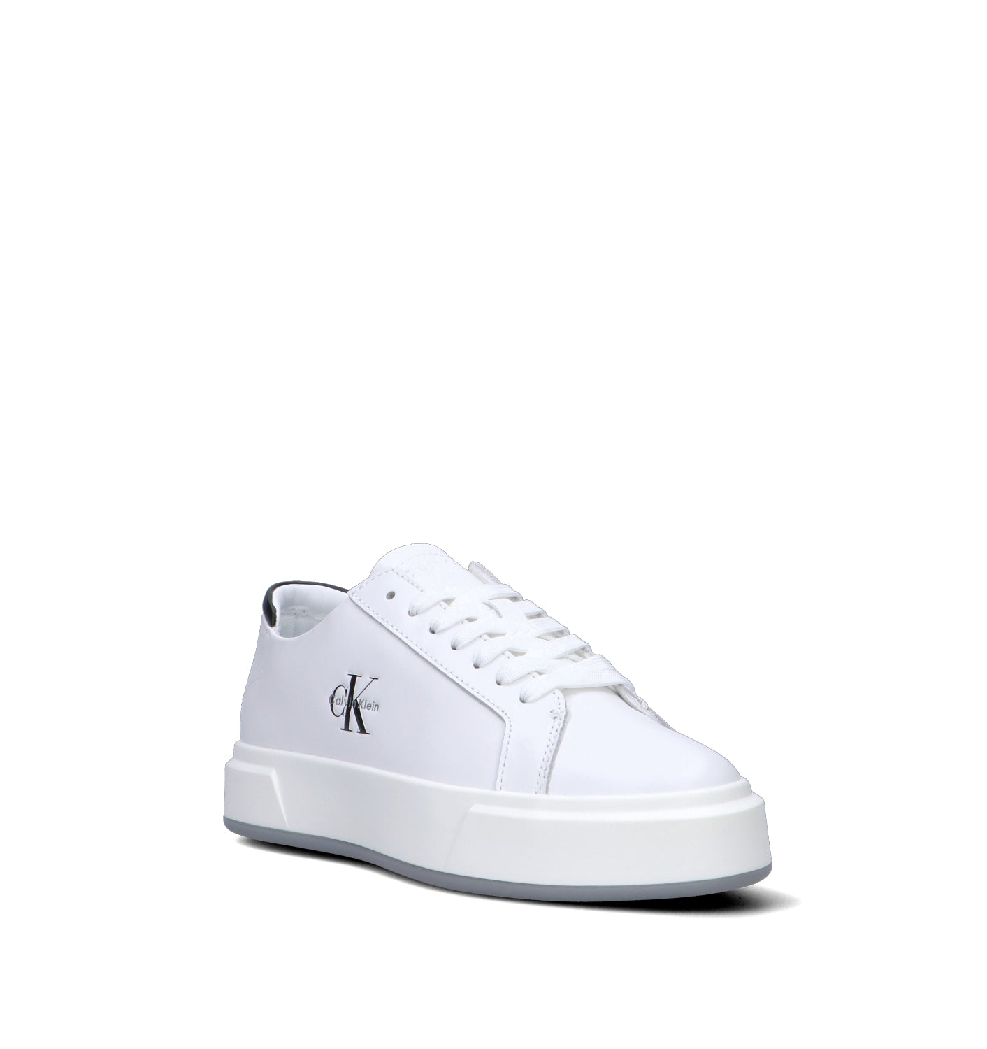 CALVIN KLEIN Sneaker donna bianca in pelle