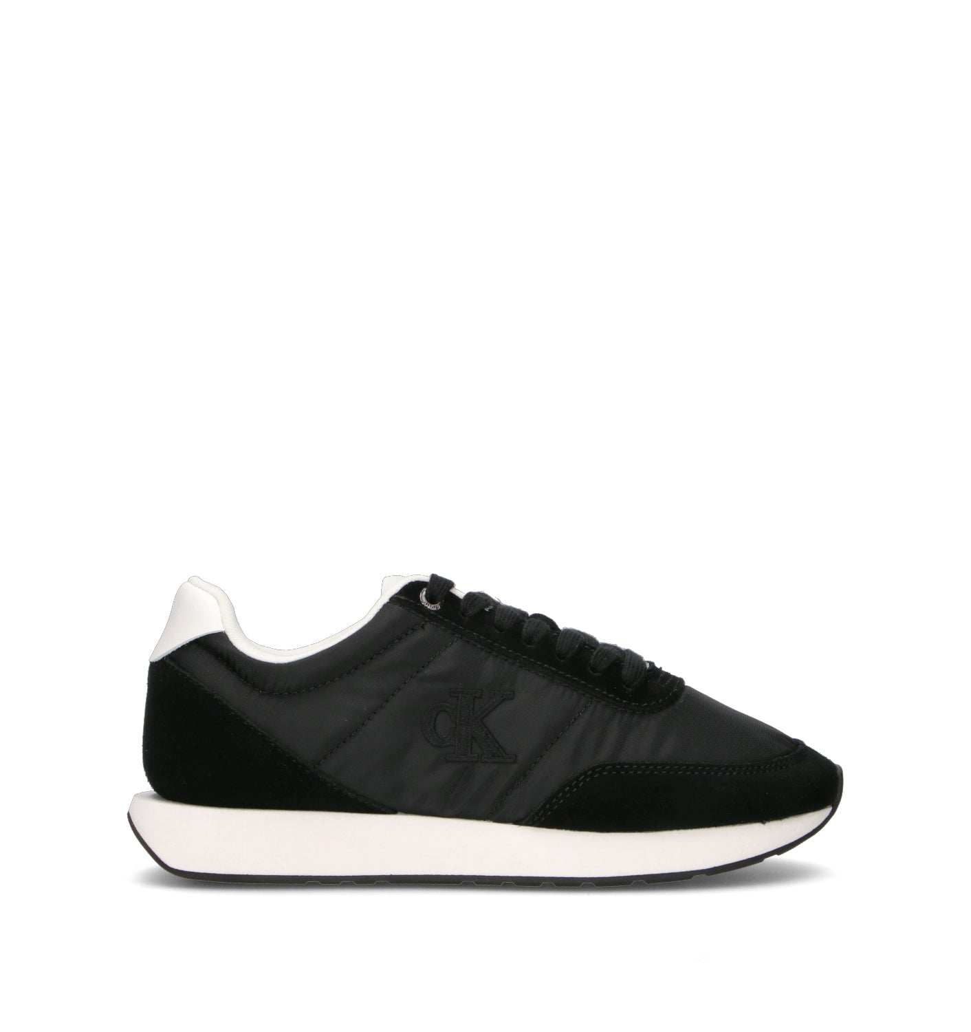 CALVIN KLEIN JEANS Sneaker donna nera in suede