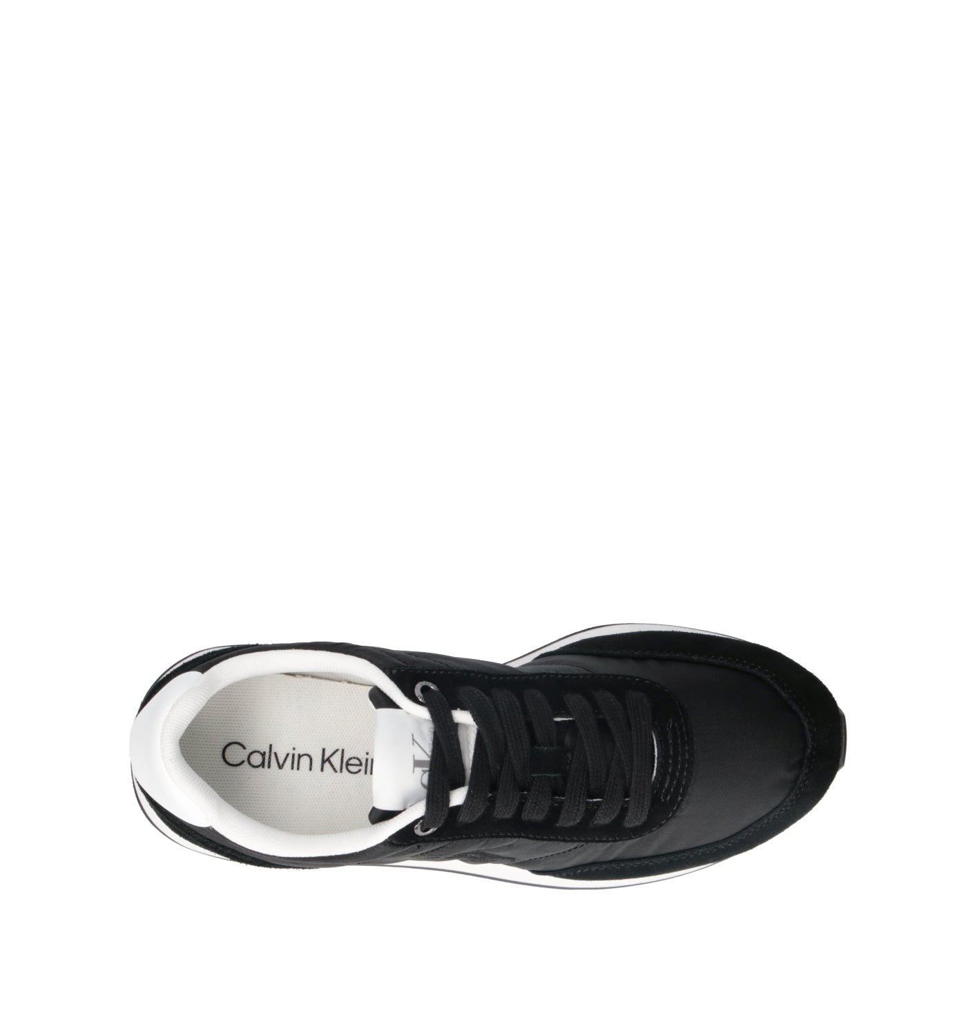 CALVIN KLEIN JEANS Sneaker donna nera in suede