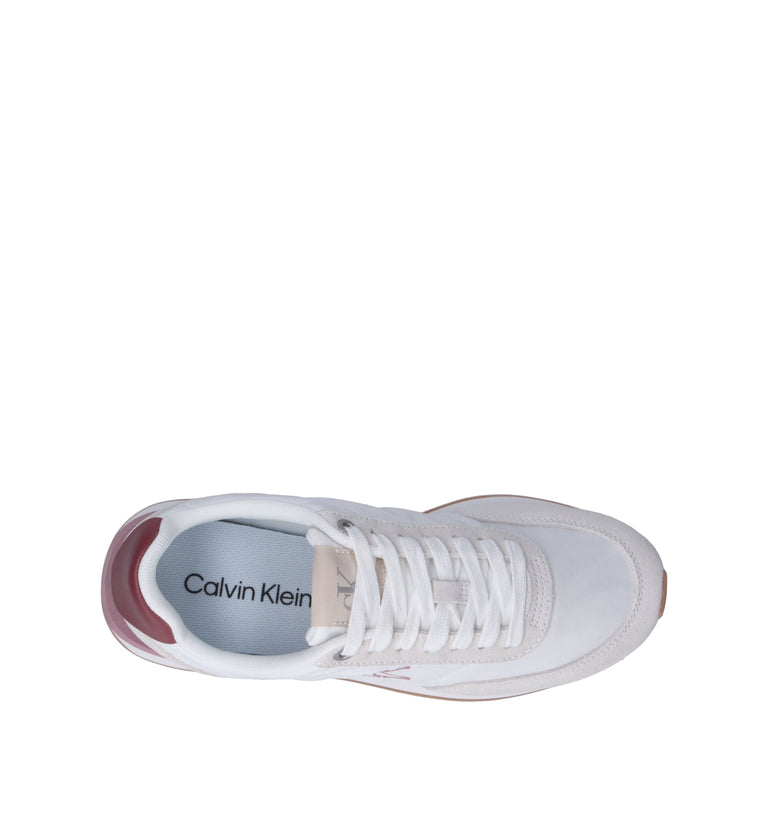 CALVIN KLEIN Sneaker donna bianca/rosa