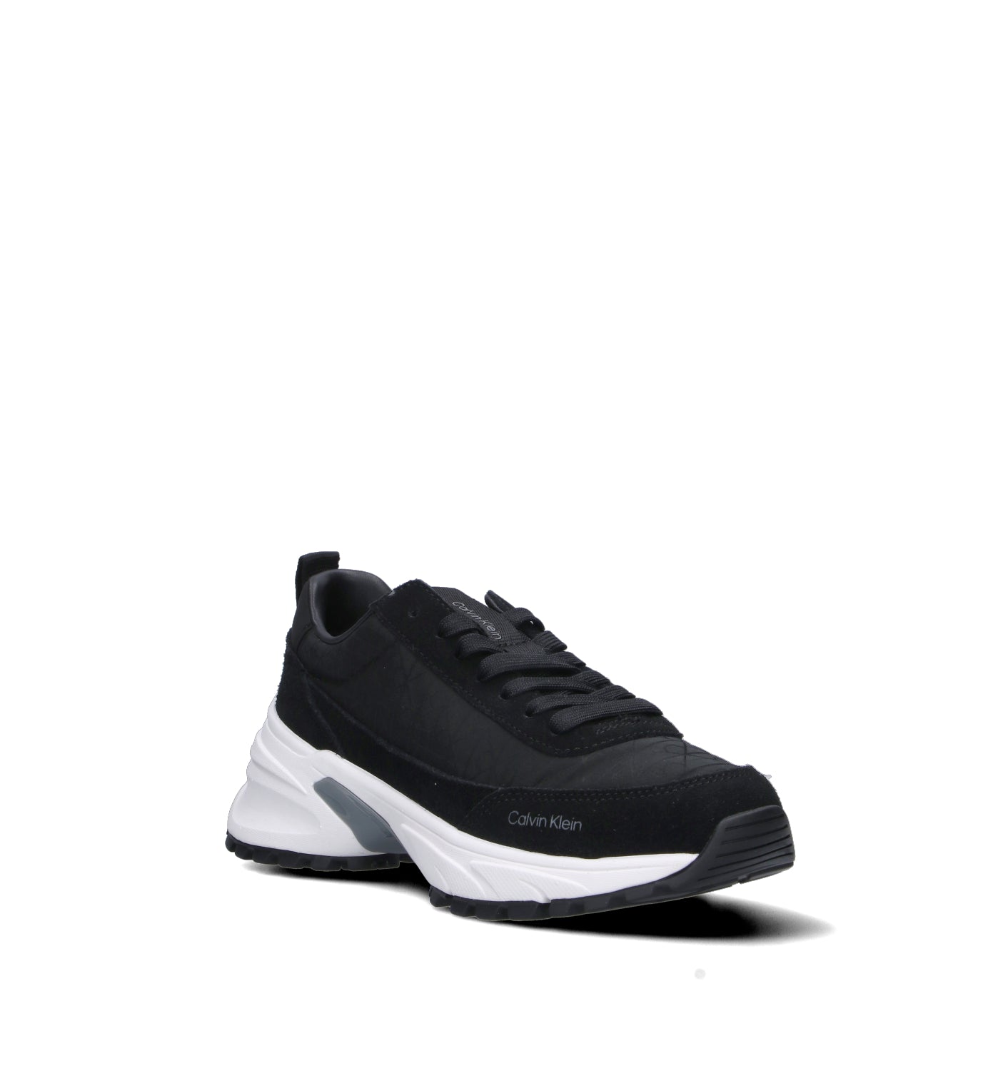 CALVIN KLEIN JEANS Sneaker donna nera in suede