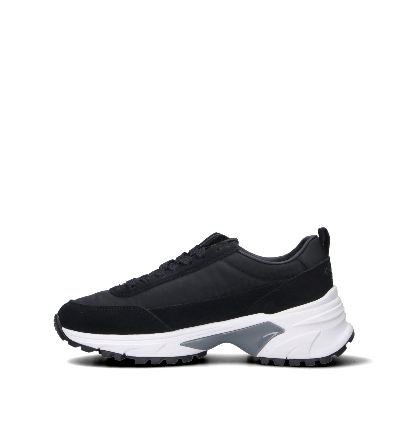CALVIN KLEIN JEANS Sneaker donna nera in suede
