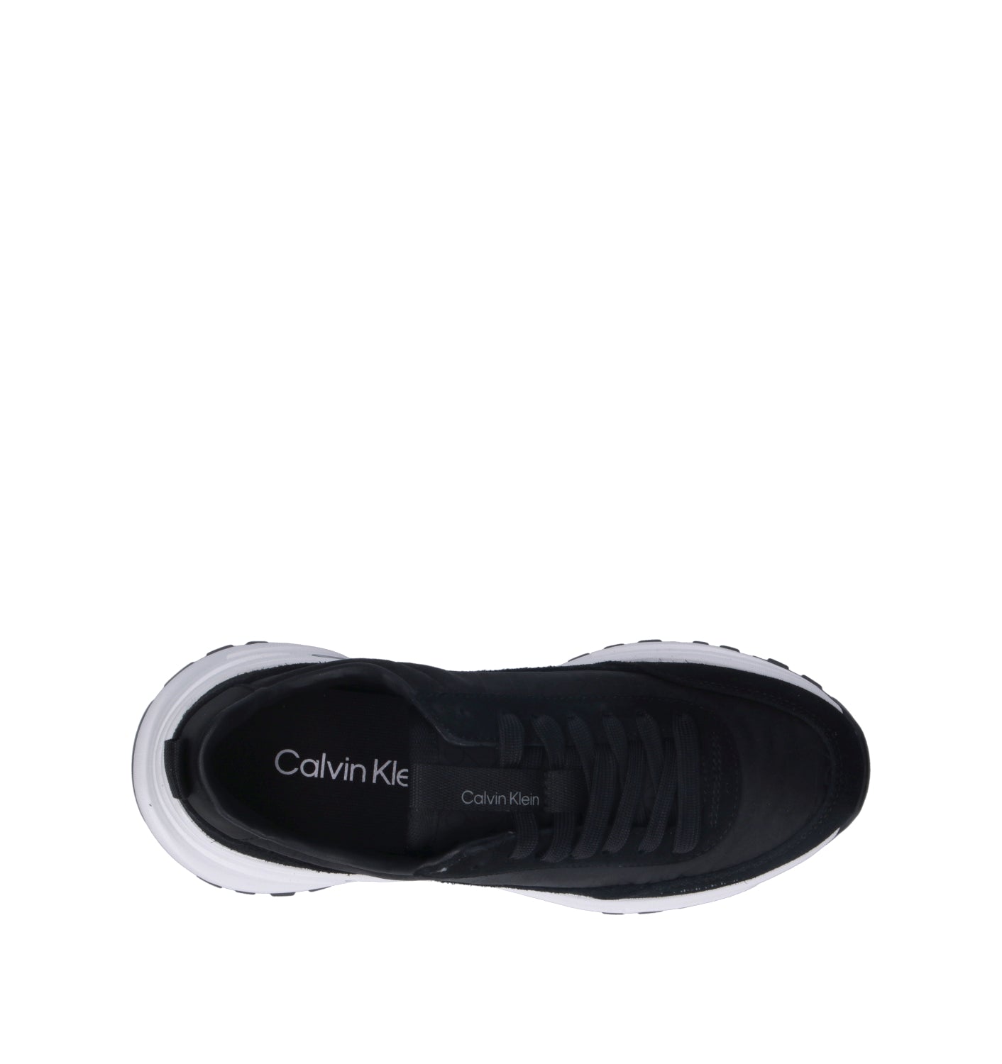 CALVIN KLEIN JEANS Sneaker donna nera in suede