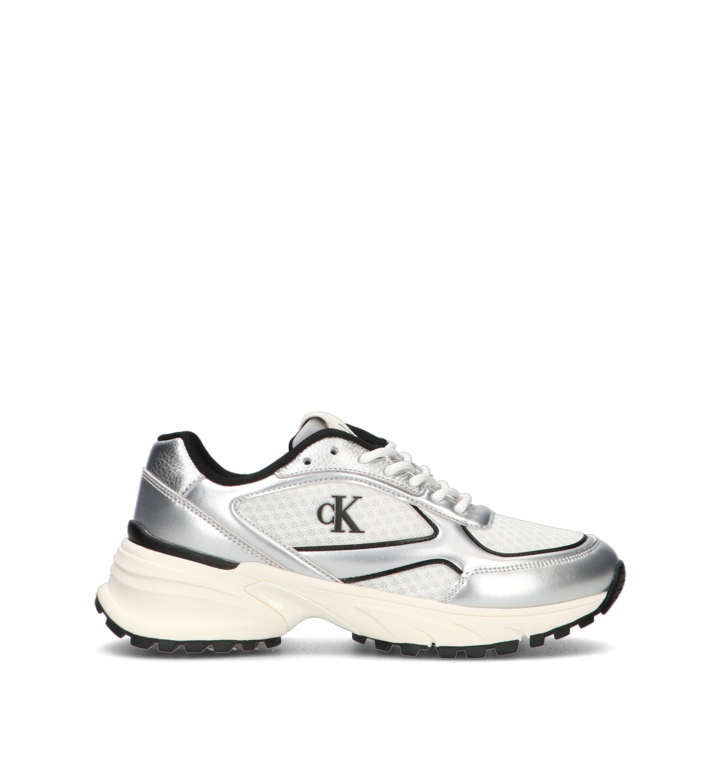 CALVIN KLEIN JEANS Sneaker donna argento