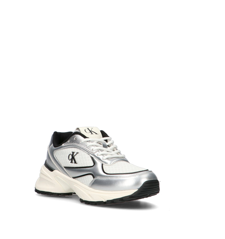 CALVIN KLEIN JEANS Sneaker donna argento