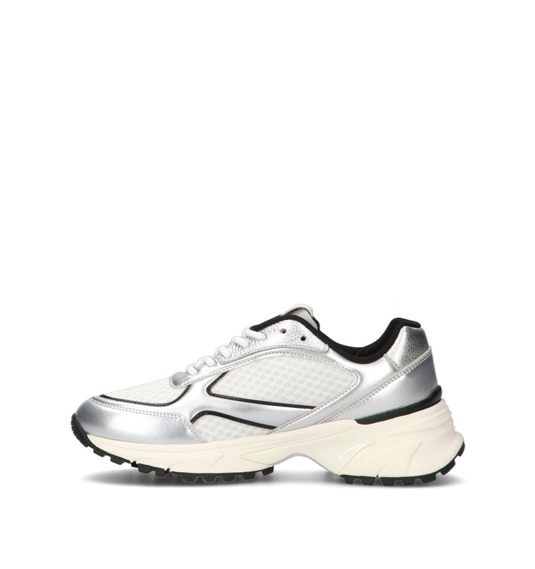 CALVIN KLEIN JEANS Sneaker donna argento