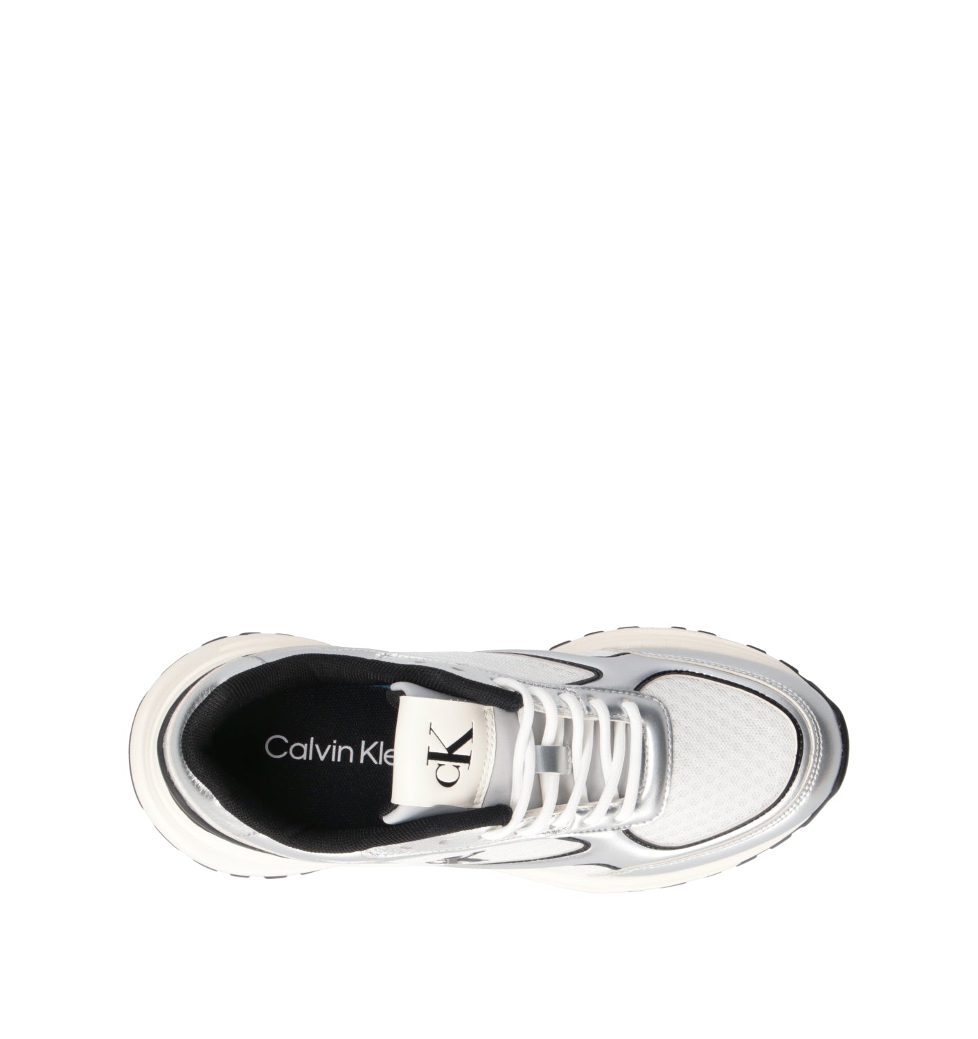 CALVIN KLEIN JEANS Sneaker donna argento