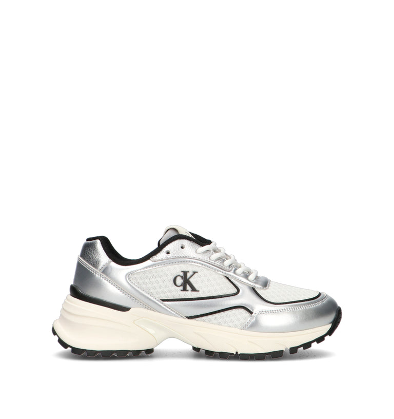 CALVIN KLEIN JEANS Sneaker donna argento