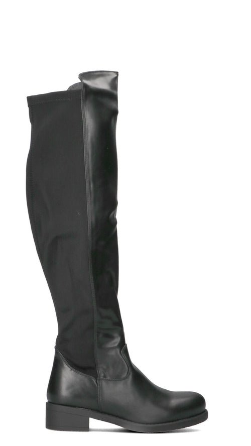 SCATOLA BIANCA Stivale donna nero