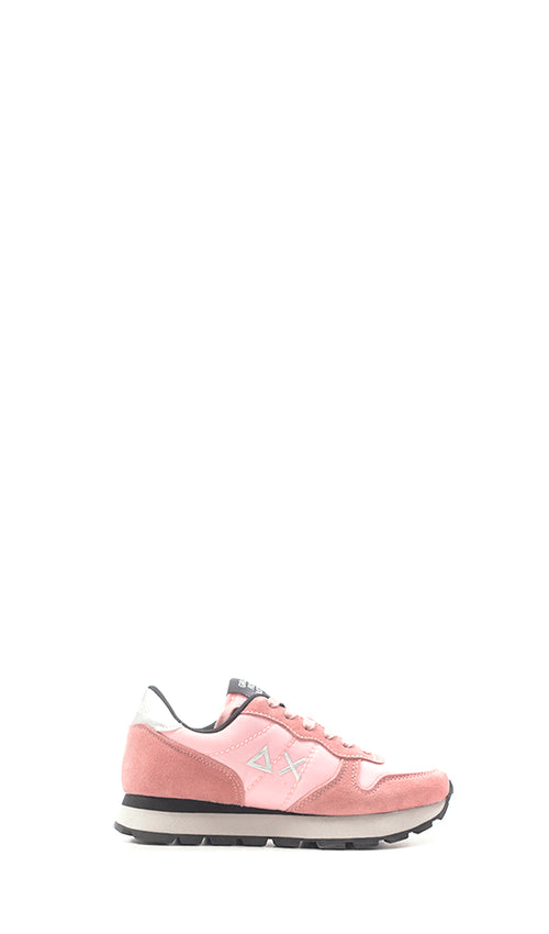 SUN68 Sneaker trendy donna rosa in pelle/tessuto