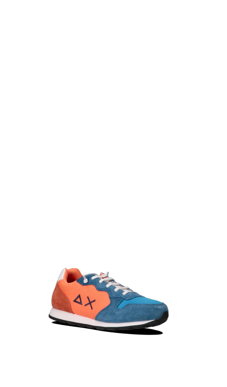 SUN68 Sneaker ragazza azzurra/arancio