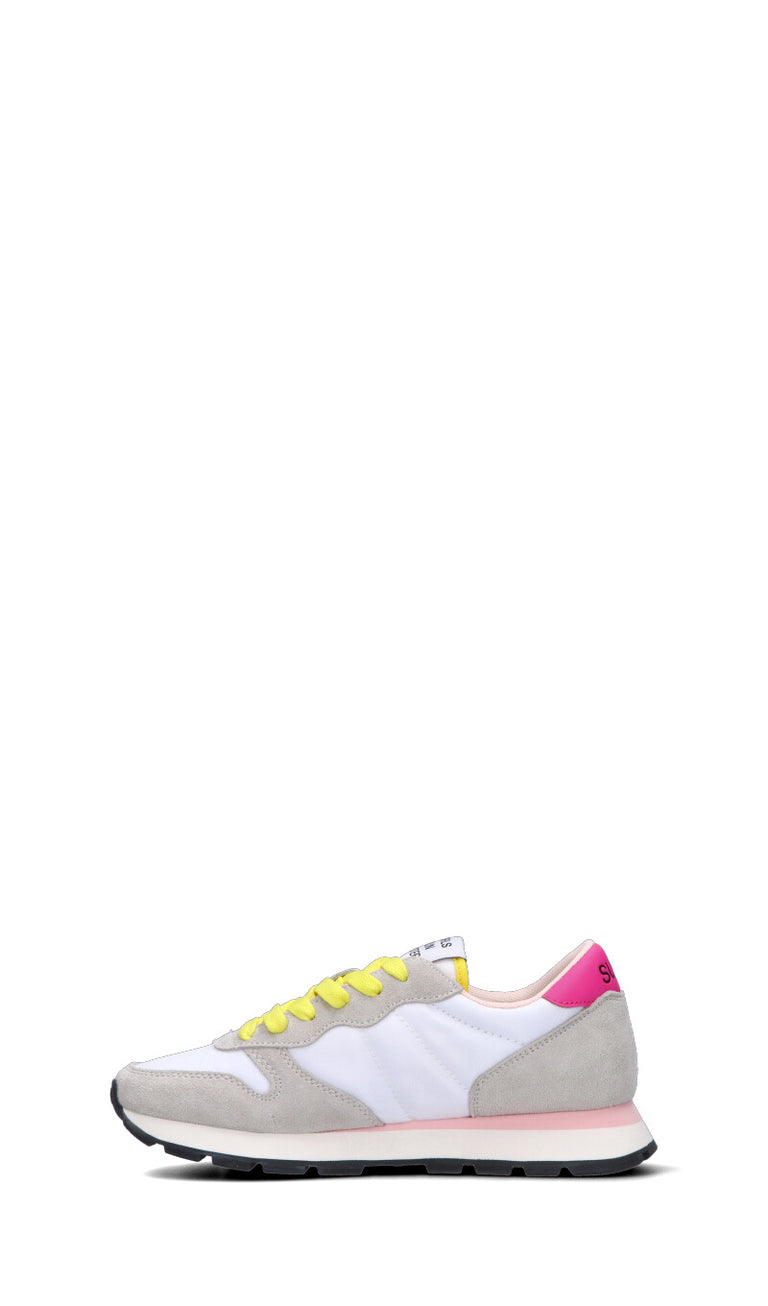 SUN68 Sneaker donna bianca/grigia/rosa in suede