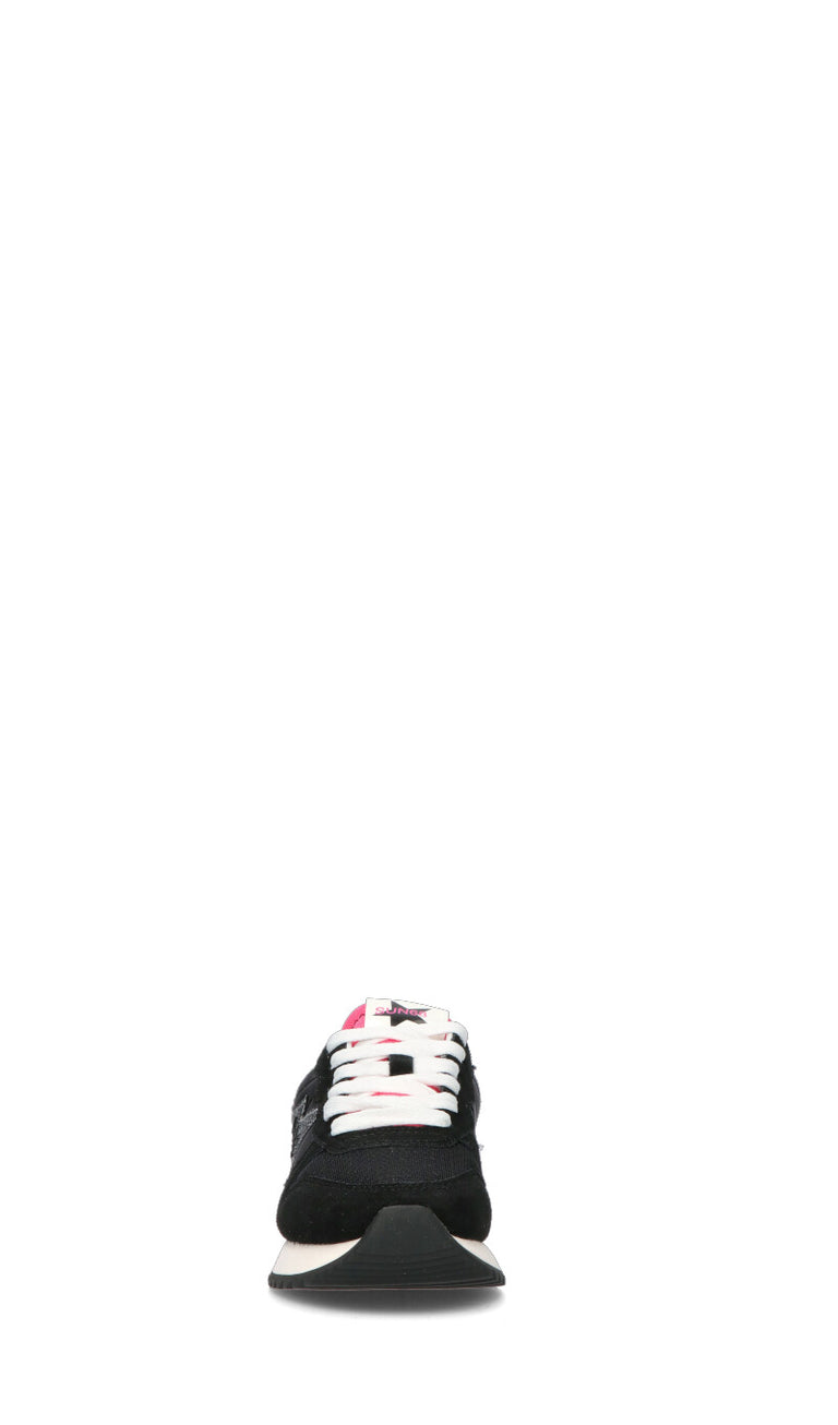 SUN68 Sneaker donna nera/argento/gialla