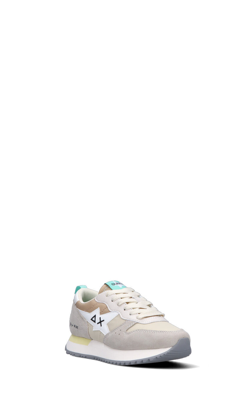 SUN68 Sneaker donna grigia/beige in suede