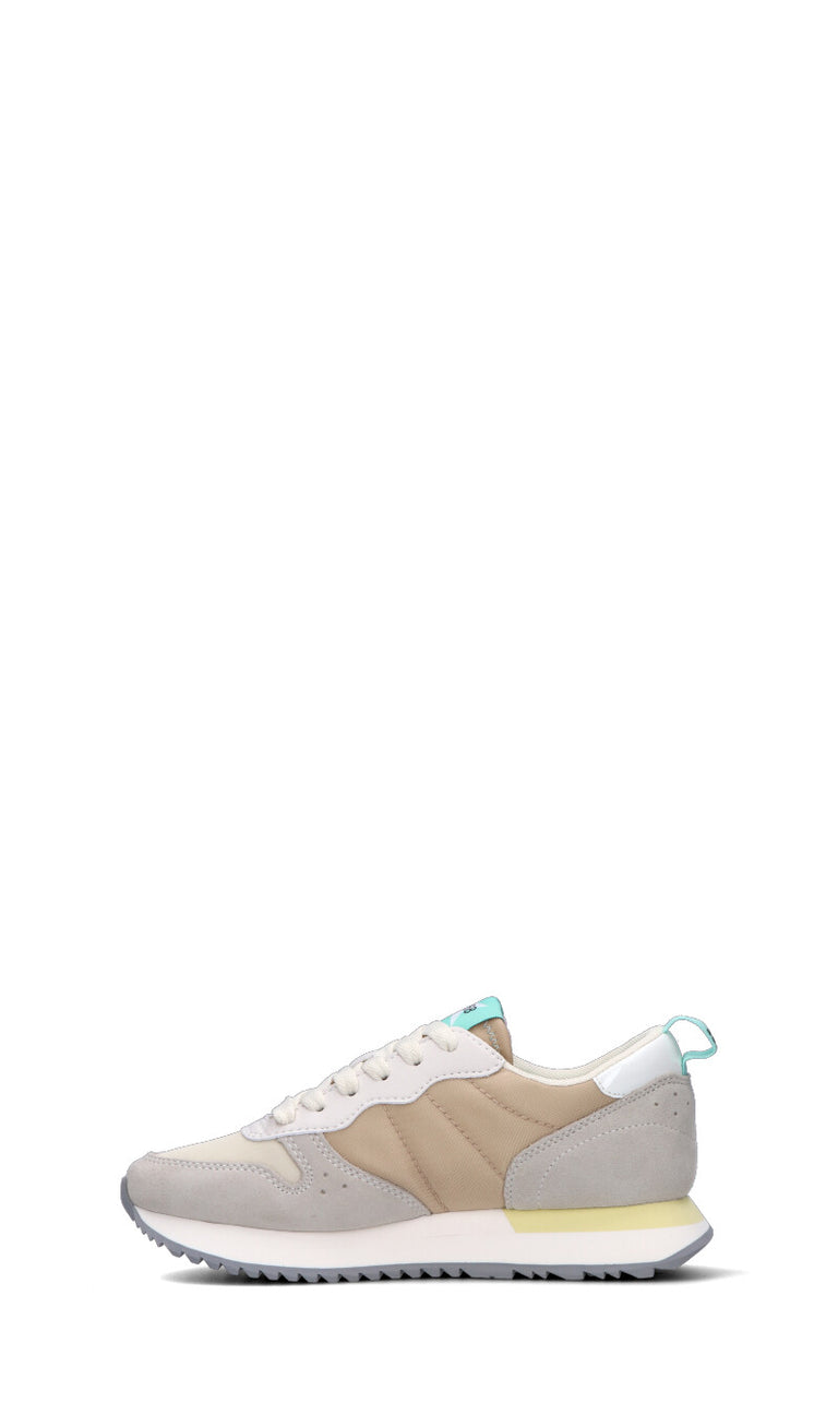 SUN68 Sneaker donna grigia/beige in suede