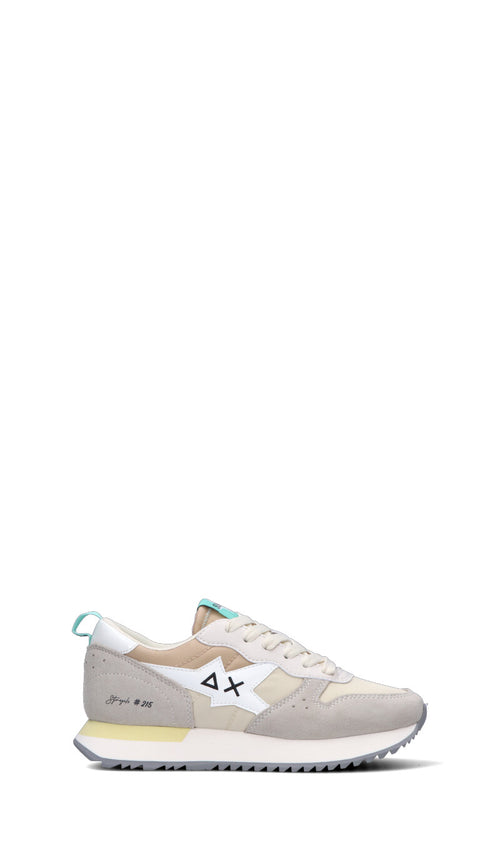 SUN68 Sneaker donna grigia/beige in suede