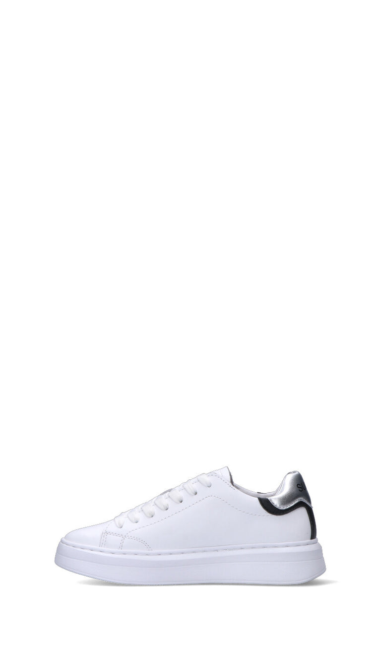 SUN 68 Sneaker donna bianca/argento in pelle
