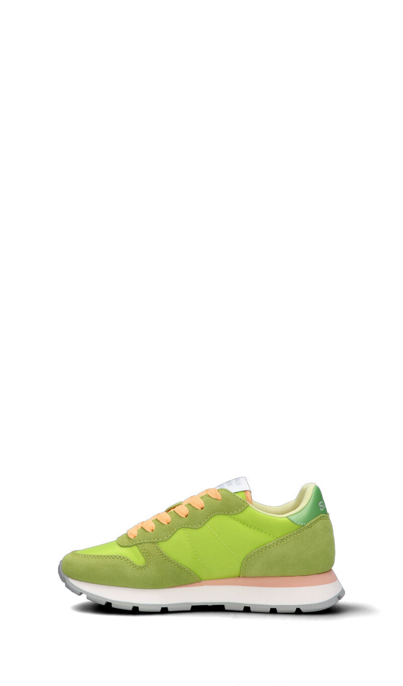 SUN68 Sneaker donna lime in suede