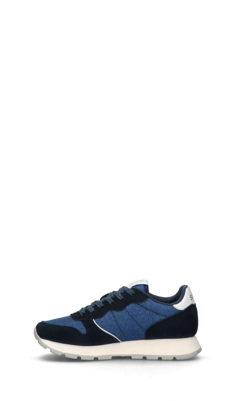 SUN68 Sneaker donna blu in suede