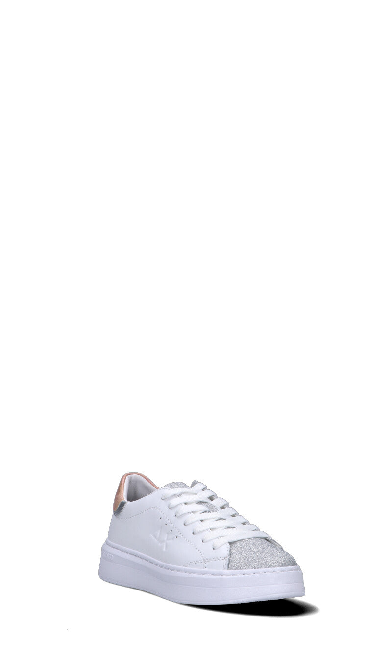SUN68 Sneaker donna bianca in pelle