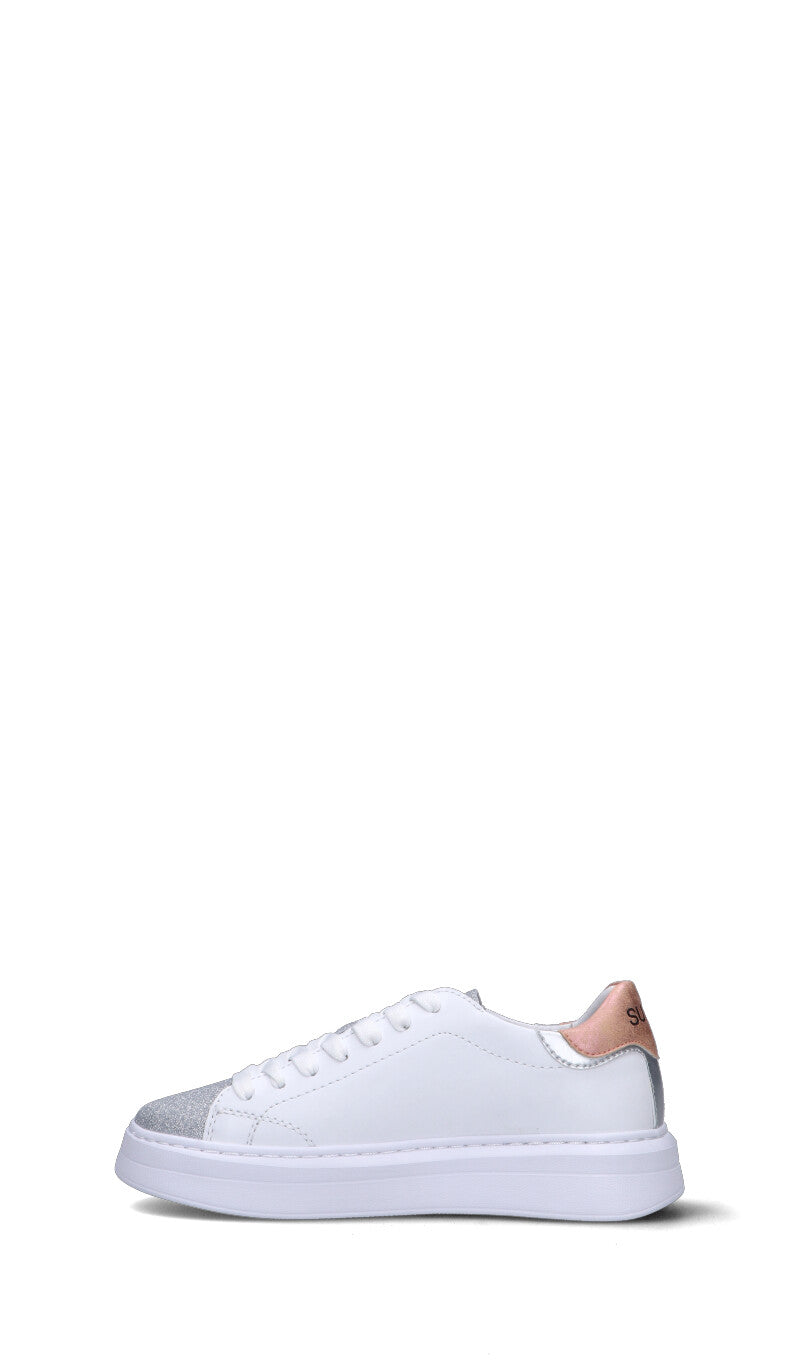 SUN68 Sneaker donna bianca in pelle