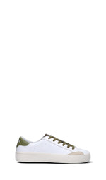 SUN68 Sneaker uomo bianca/oliva in pelle