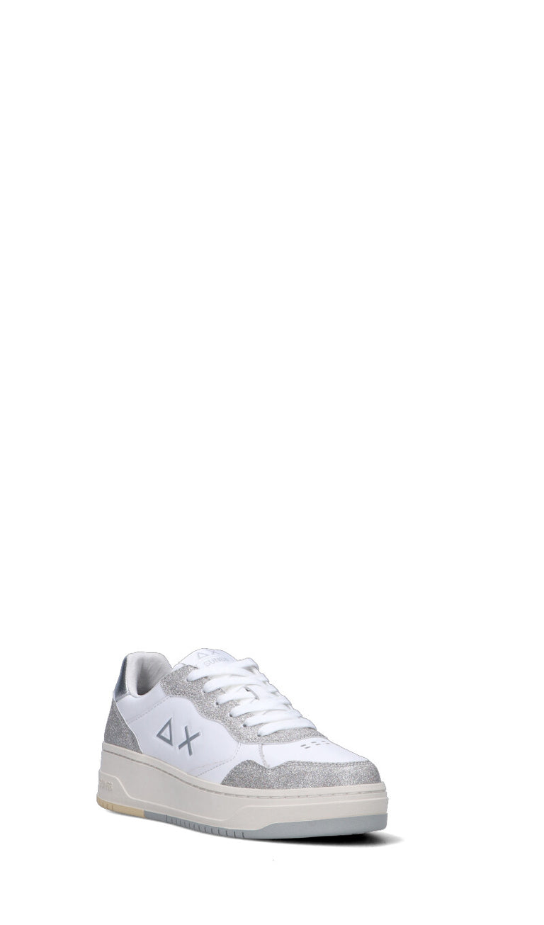 SUN68 Sneaker donna bianca/argento