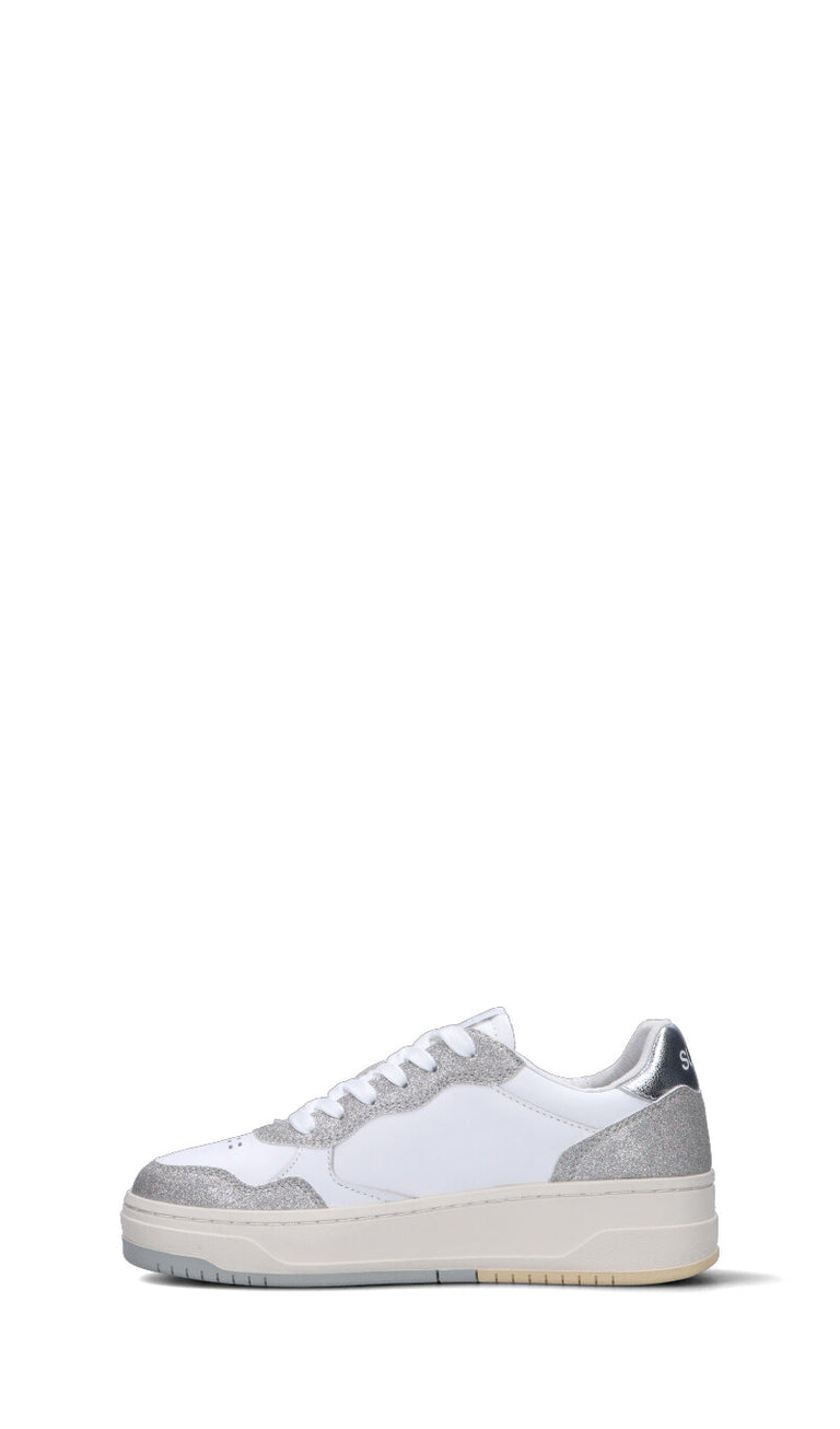 SUN68 Sneaker donna bianca/argento