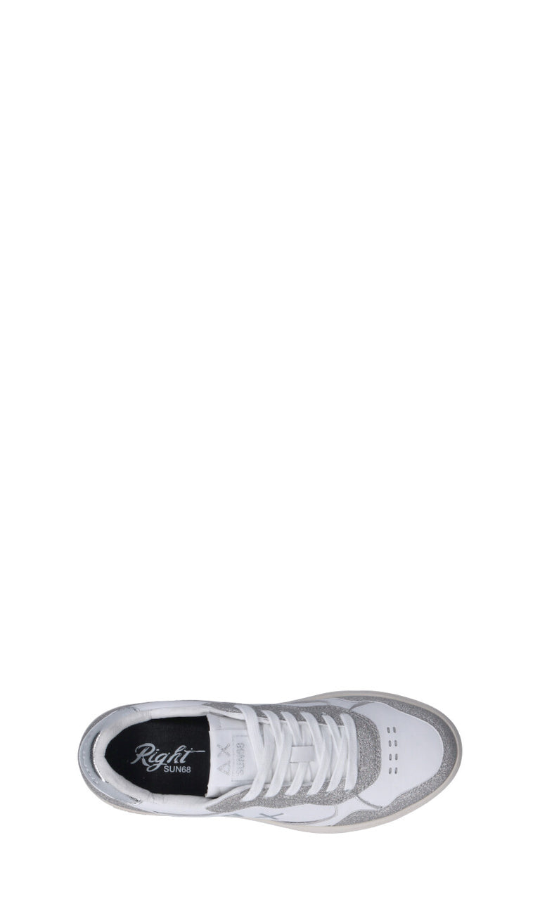 SUN68 Sneaker donna bianca/argento