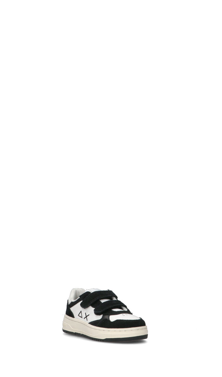 SUN 68 Sneaker unisex bimbi bianca/nera