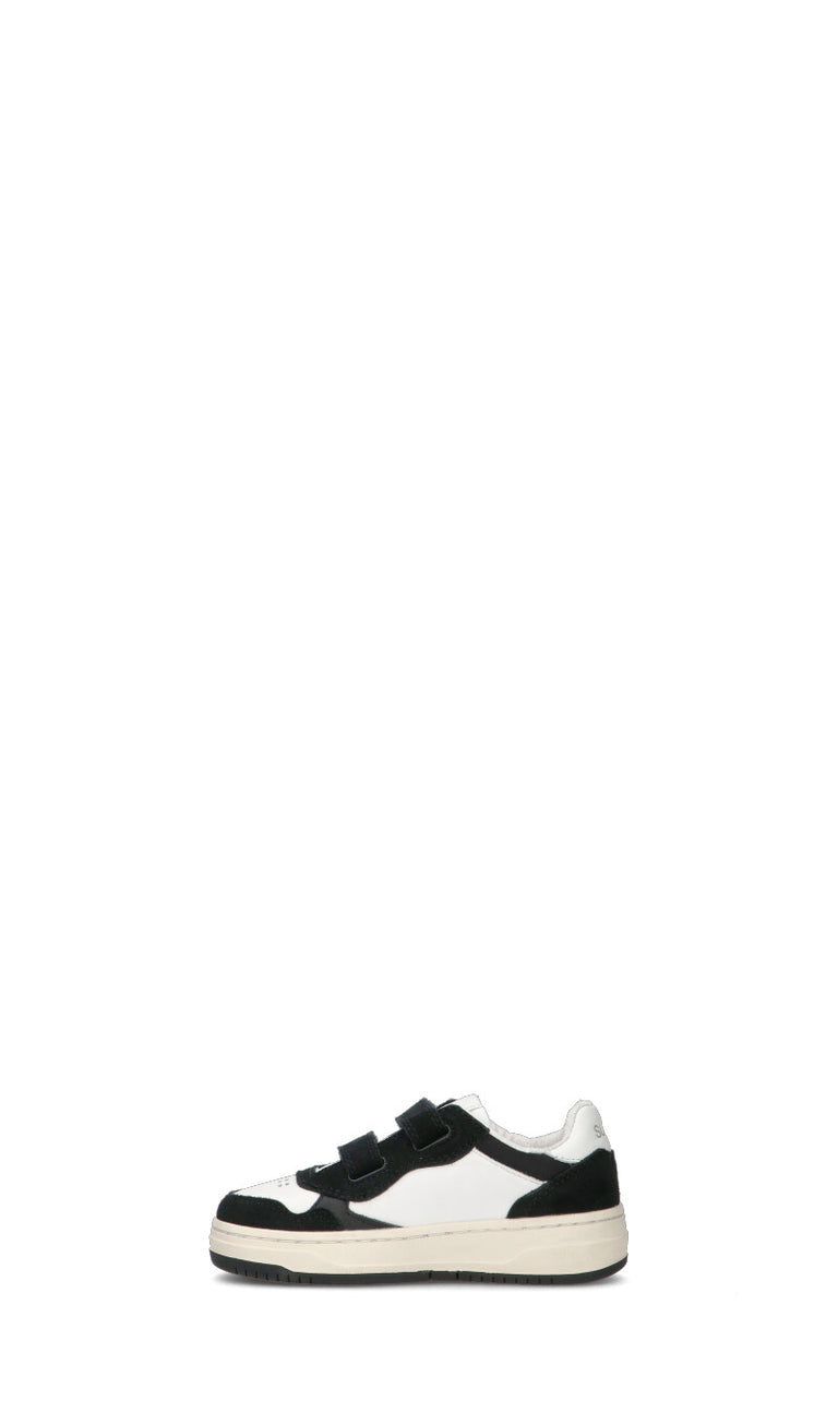 SUN 68 Sneaker unisex bimbi bianca/nera