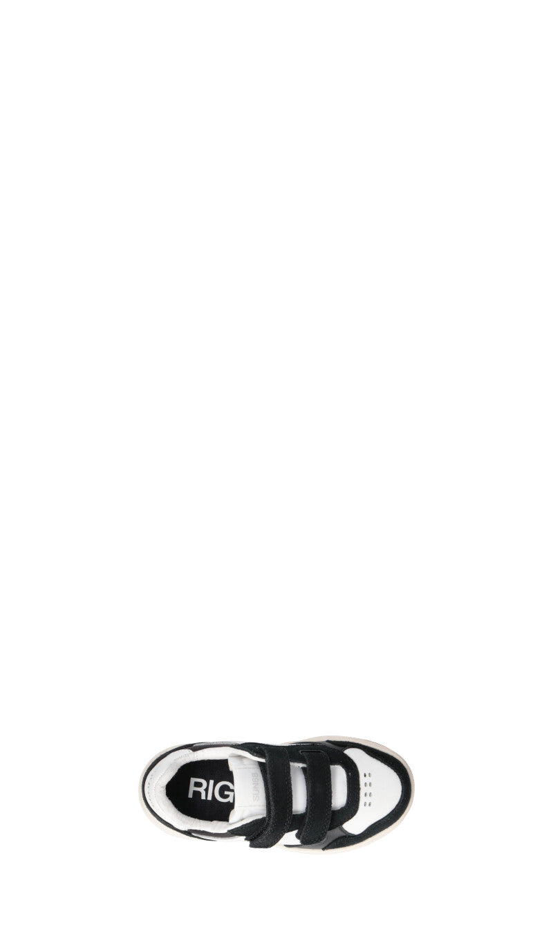 SUN 68 Sneaker unisex bimbi bianca/nera
