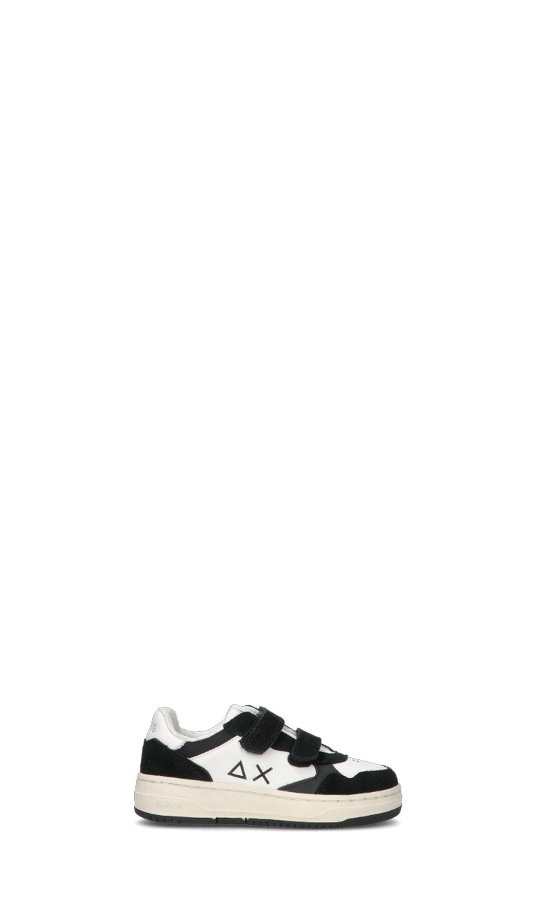 SUN 68 Sneaker unisex bimbi bianca/nera
