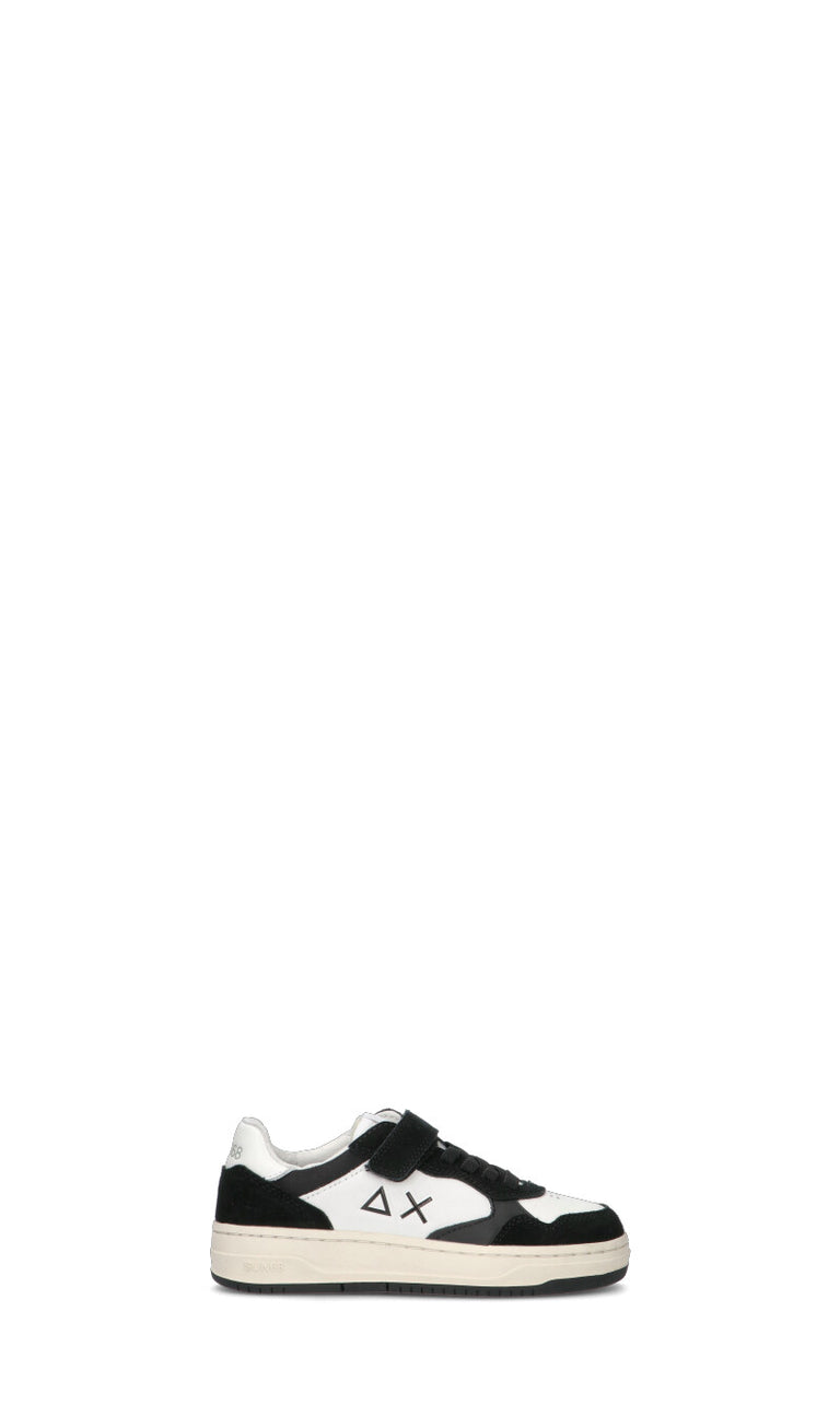 SUN 68 Sneaker unisex bimbi bianca/nera