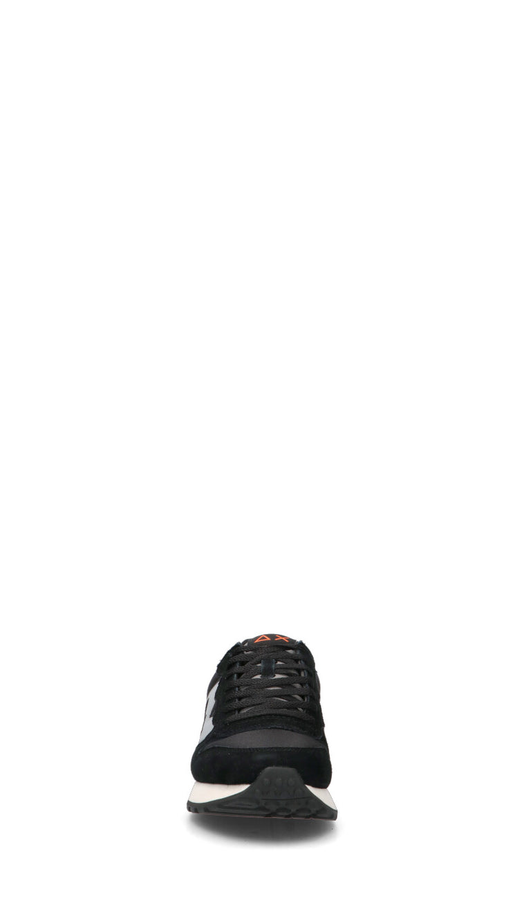 SUN68 Sneaker uomo nera, bianca e beige in suede