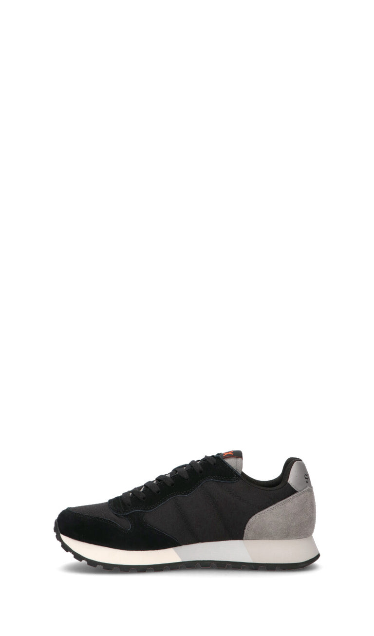 SUN68 Sneaker uomo nera, bianca e beige in suede