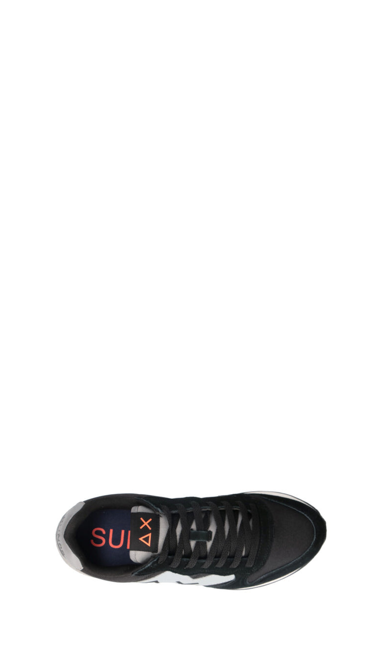 SUN68 Sneaker uomo nera, bianca e beige in suede