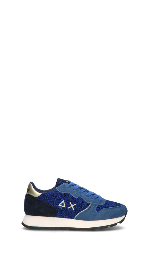 SUN68 Sneaker donna blu in suede