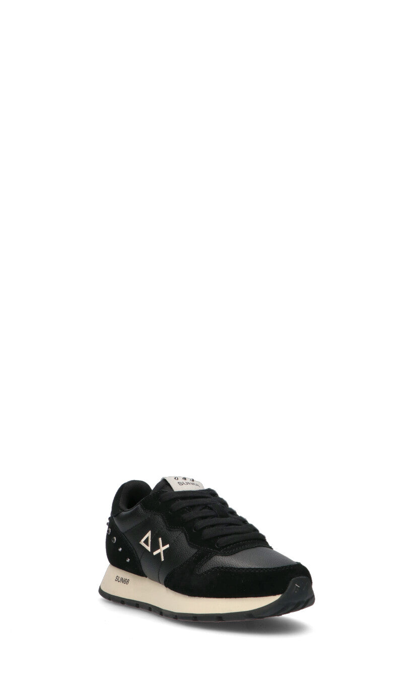 SUN68 Sneaker donna nera in suede