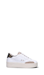 SUN68 Sneaker donna bianca in pelle