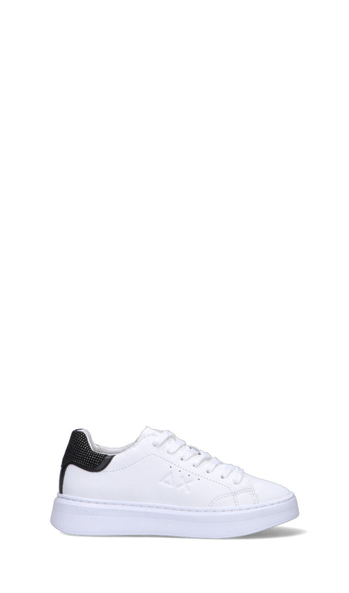 SUN68 Sneaker donna bianca/nera in pelle